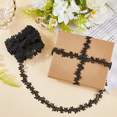 Star Polyester Lace Trim Ribbon OCOR-WH20003-13A-1