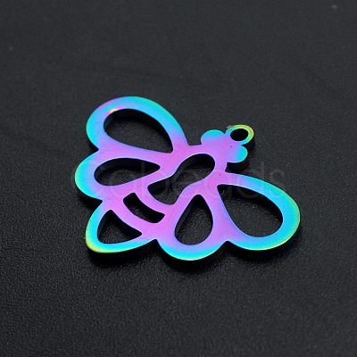 Ion Plating(IP) 201 Stainless Steel Pendants STAS-S105-JA583-1