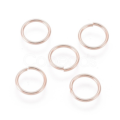 304 Stainless Steel Open Jump Rings STAS-O098-02RG-07-1