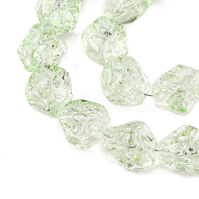Electroplate Glass Beads Strands EGLA-N012-08G-1