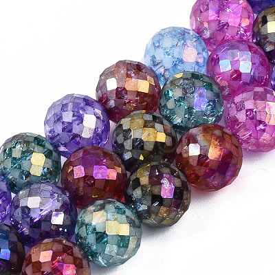 Electroplate Opaque Glass Beads Strands EGLA-S174-32-1