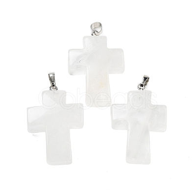 Natural Quartz Crystal Pendants G-A231-02B-1