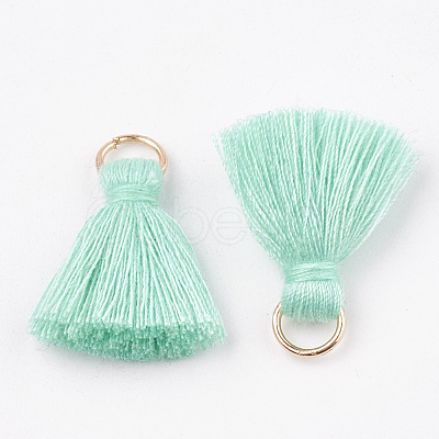 Polycotton(Polyester Cotton) Tassel Pendant Decorations X-FIND-S280-09-1