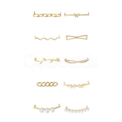 20Pcs 10 Styles Alloy Shoelace Buckle FIND-GL0001-75-1