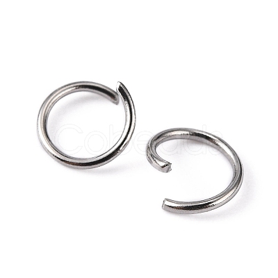 Tarnish Resistant 304 Stainless Steel Open Jump Rings X-STAS-R049-6x0.7mm-1