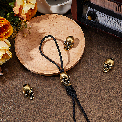 4Pcs Brass European Beads KK-FH0008-27B-AG-1
