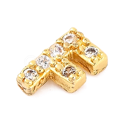 Rack Plating Brass Micro Pave Cubic Zirconia Cabochons KK-F874-04G-F-1