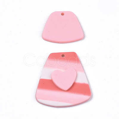 Handmade Polymer Clay Pendants CLAY-N010-062A-1