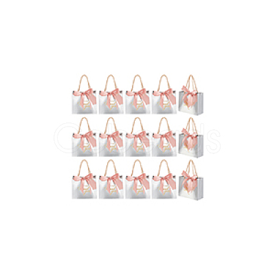 Folding Paper Gift Bags with Handle ABAG-WH0045-22-1