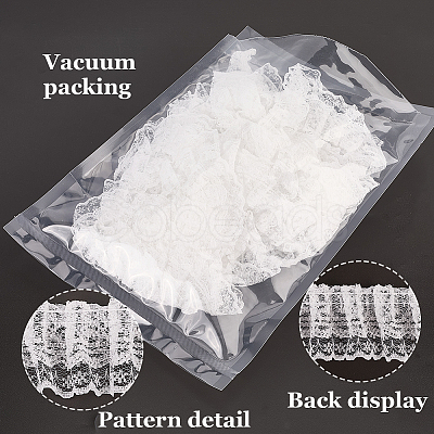 10M Double Layer Polyester Flower Lace Trim Ribbon OCOR-GF0004-58A-1
