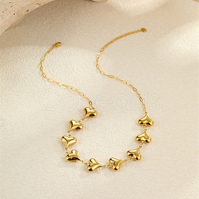Ocean 304 Stainless Steel Link Chain Necklaces for Women NJEW-A060-01E-G-1