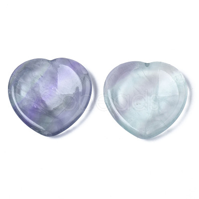 Natural Fluorite Thumb Worry Stone G-N0325-01-03-1