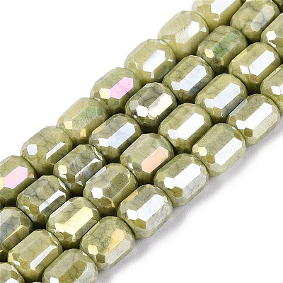Anti-Tarnish Electroplate Glass Beads Strands EGLA-N027-03A-13-1