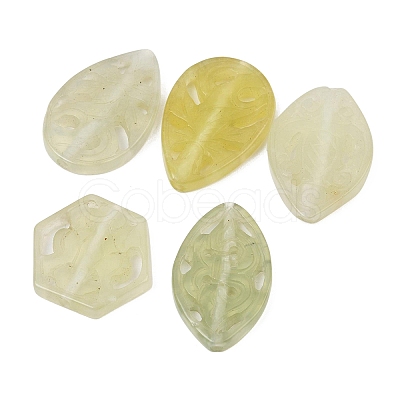 Natural Xiuyan Jade Carved Beads GG-CBA3D9B-07-1