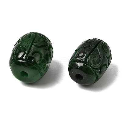 Natural Myanmar Jade Dyed Beads G-C283-06-1