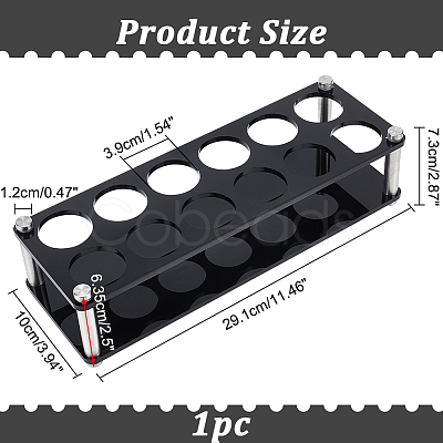 12 Holes Acrylic Display Stands DIY-WH0410-86-1