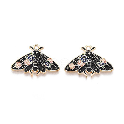 Alloy Enamel Pendants ENAM-N062-09KCG-1