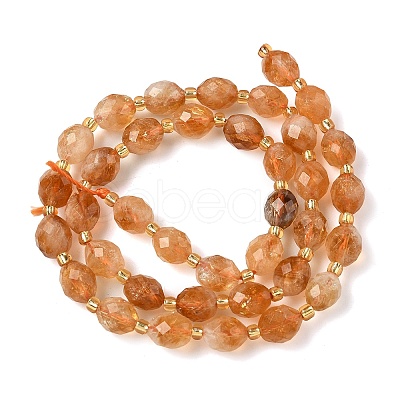 Heated Natural Citrine Beads Strands G-F809-A45-01-1