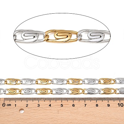 Two Tone 304 Stainless Steel Lumachina Chains CHS-P028-04A-1