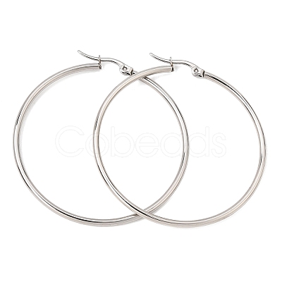 201 Stainless Steel Hoop Earrings SA-CBA4A0D-16P-E-1