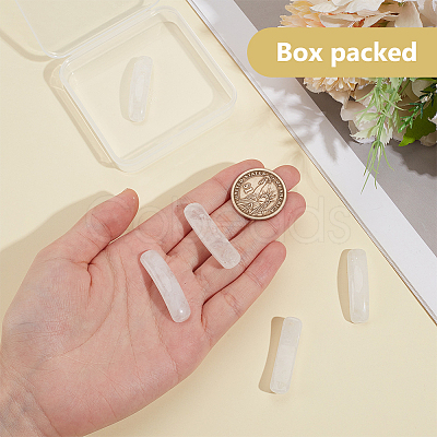 5Pcs Natural Quartz Crystal Connector Charms G-BC0001-56D-1