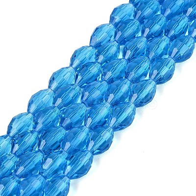 Transparent Glass Beads Strands GLAA-N071-01A-A12-1