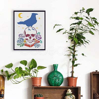 Plastic Reusable Drawing Painting Stencils Templates DIY-WH0202-266-1