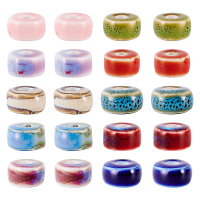 20Pcs Handmade Porcelain Beads PORC-TA0001-32-1