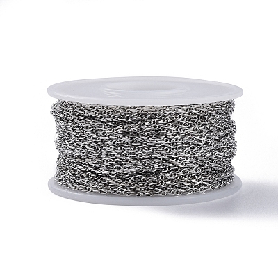 Tarnish Resistant 304 Stainless Steel Rope Chains CHS-F003-05P-A-1