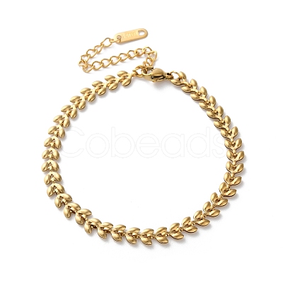 316 Surgical Stainless Steel Chain Bracelets BJEW-P349-03B-G-1