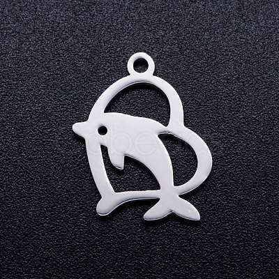 Non-Tarnish 201 Stainless Steel Hollow Pendants STAS-Q201-JN283-1-1