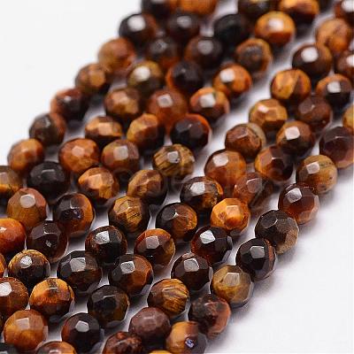 Natural Tiger Eye Beads Strands G-N0179-16-4mm-1