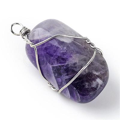 Natural & Synthetic Gemstone Pendants G-Q458-28-1