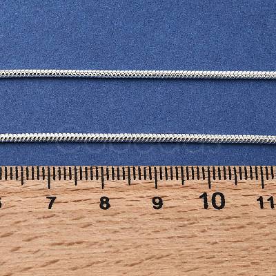 Brass Round Snake Chain Necklaces NJEW-BB10864-16-1