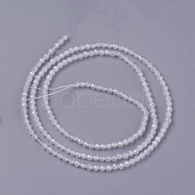 Cubic Zirconia Beads Strands G-F596-48I-3mm-1