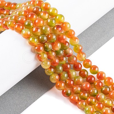 Natural Malaysia Jade Beads Strands G-A146-8mm-C14-1