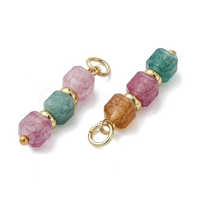 Natural Multicolor Tourmaline Pendants PALLOY-JF05308-1
