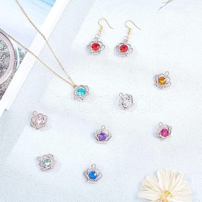 UV Plating ABS Plastic Pendants KY-CA0001-02-1