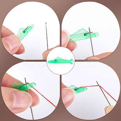 Fish Shape Sewing Machine Needle Threaders DIY-CP0011-19B-1