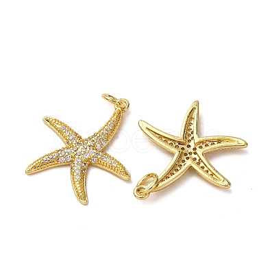 Brass Micro Pave Cubic Zirconia Pendants KK-A271-02H-G-1