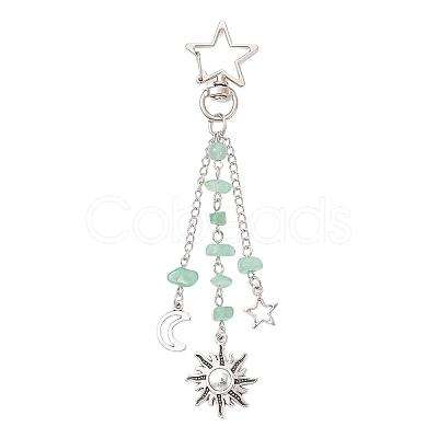 Gemstone Chip Keychains KEYC-JKC01416-1