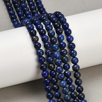 Natural Lapis Lazuli Beads Strands G-G423-5mm-AB-1