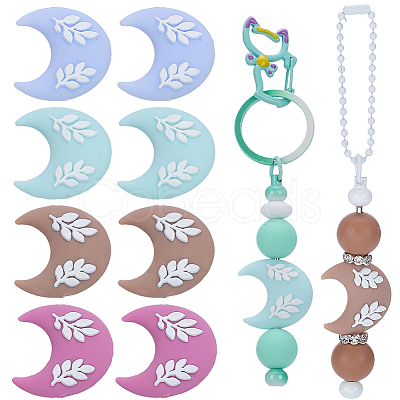 12Pcs Silicone Beads SIL-BM0001-03-1