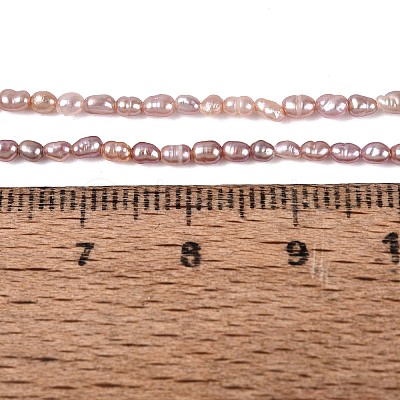 Natural Cultured Freshwater Pearl Beads Strands PEAR-N012-02H-02-1