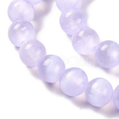 Natural Selenite Beads Strands G-C142-01A-02-1