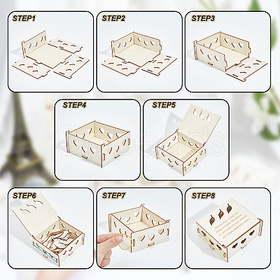 1 Set Wedding Guest Book Alternative AJEW-CP0005-27-1