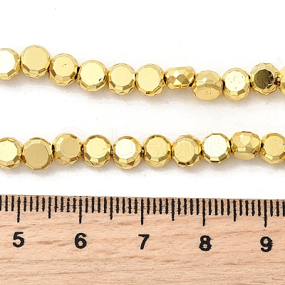 Electroplate Glass Beads Strands EGLA-F166-04A-G-1
