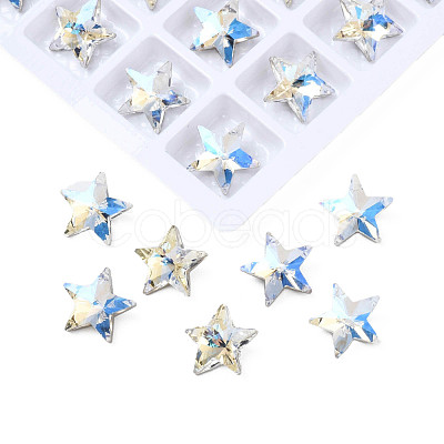Glass Rhinestone Cabochons MRMJ-N029-04A-15-1