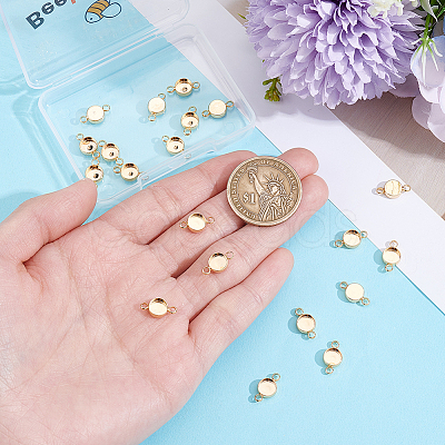 30Pcs Brass Cabochon Connector Settings KK-BBC0025-25-1