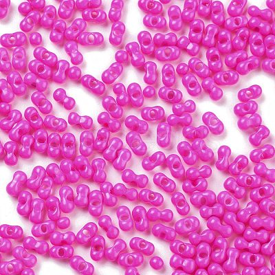 Baking Paint Glass Seed Beads SEED-A033-05H-1
